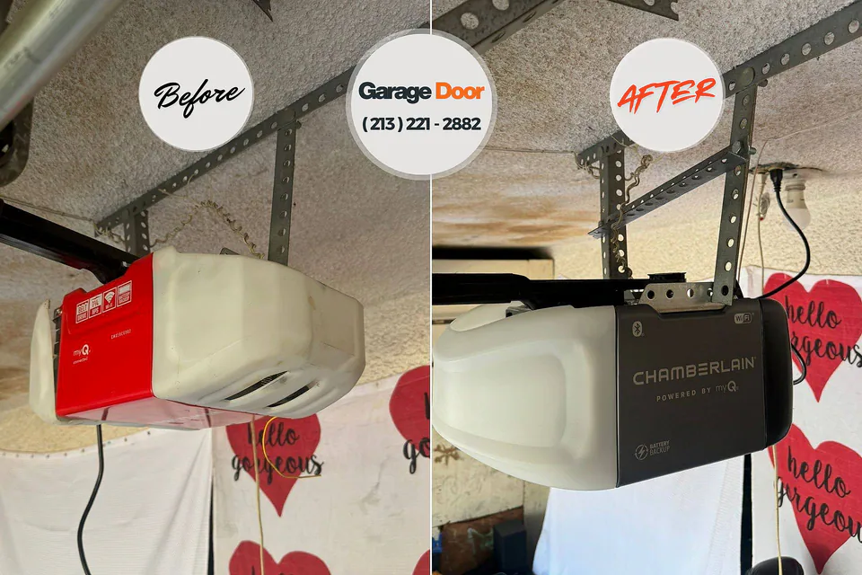 Before and after: garage door repair Beech Mountain Lakes, PA